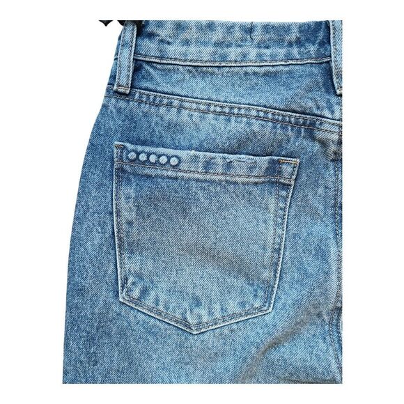 NWT Blank NYC The Howard Mid Rise Loose Fit Blue Jeans Women's Size 25 Straight - Picture 10 of 13